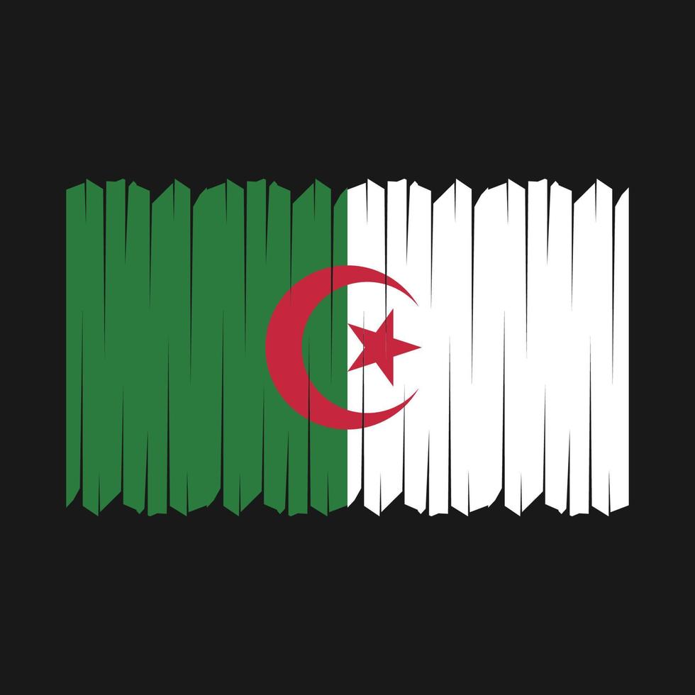 Algeria Flag Brush Vector