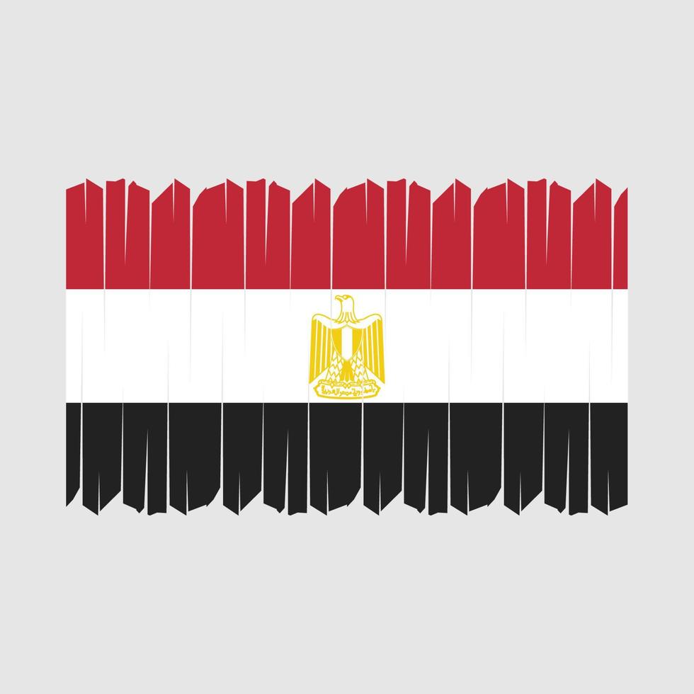 Egypt Flag Brush Vector