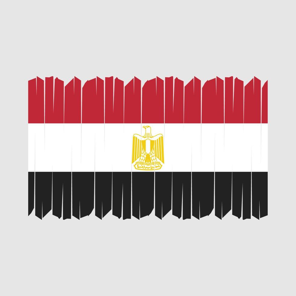 vector de pincel de bandera de egipto