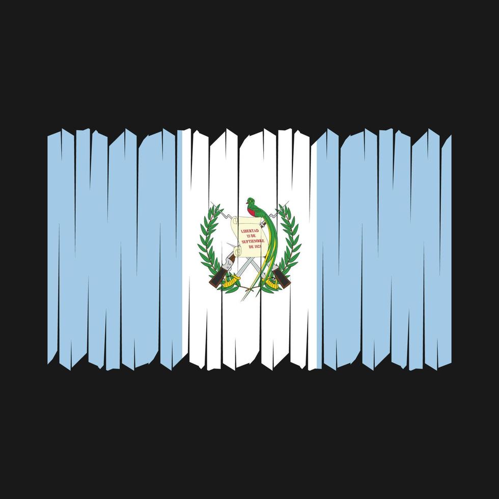 Guatemala Flag Brush Vector