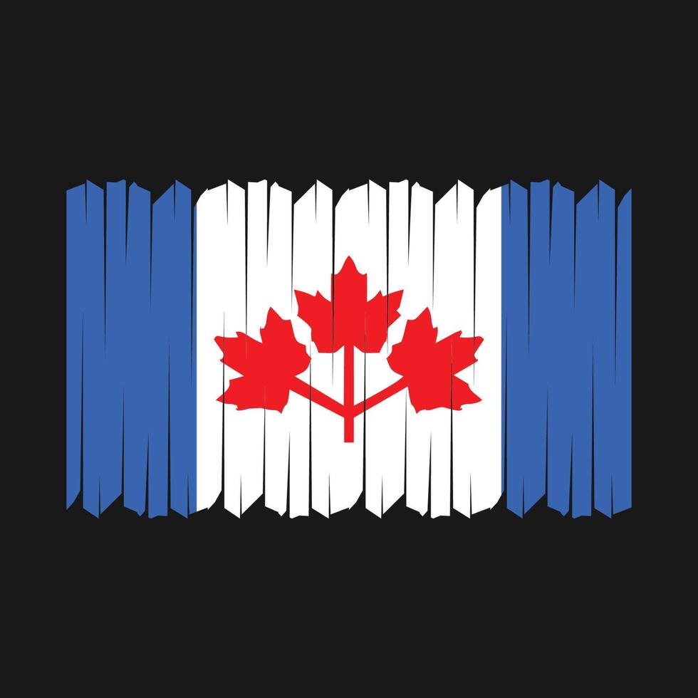 Canada Flag Brush Vector