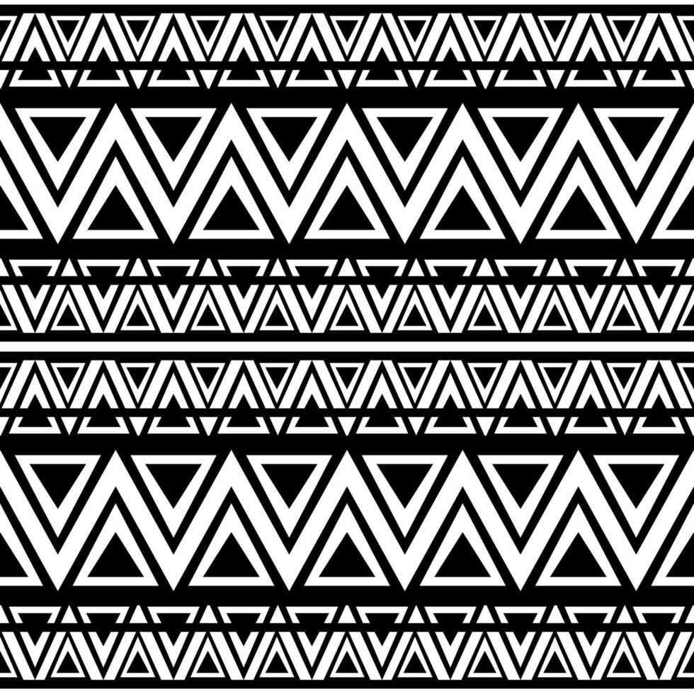 Black and white triangle seamless pattern. vector