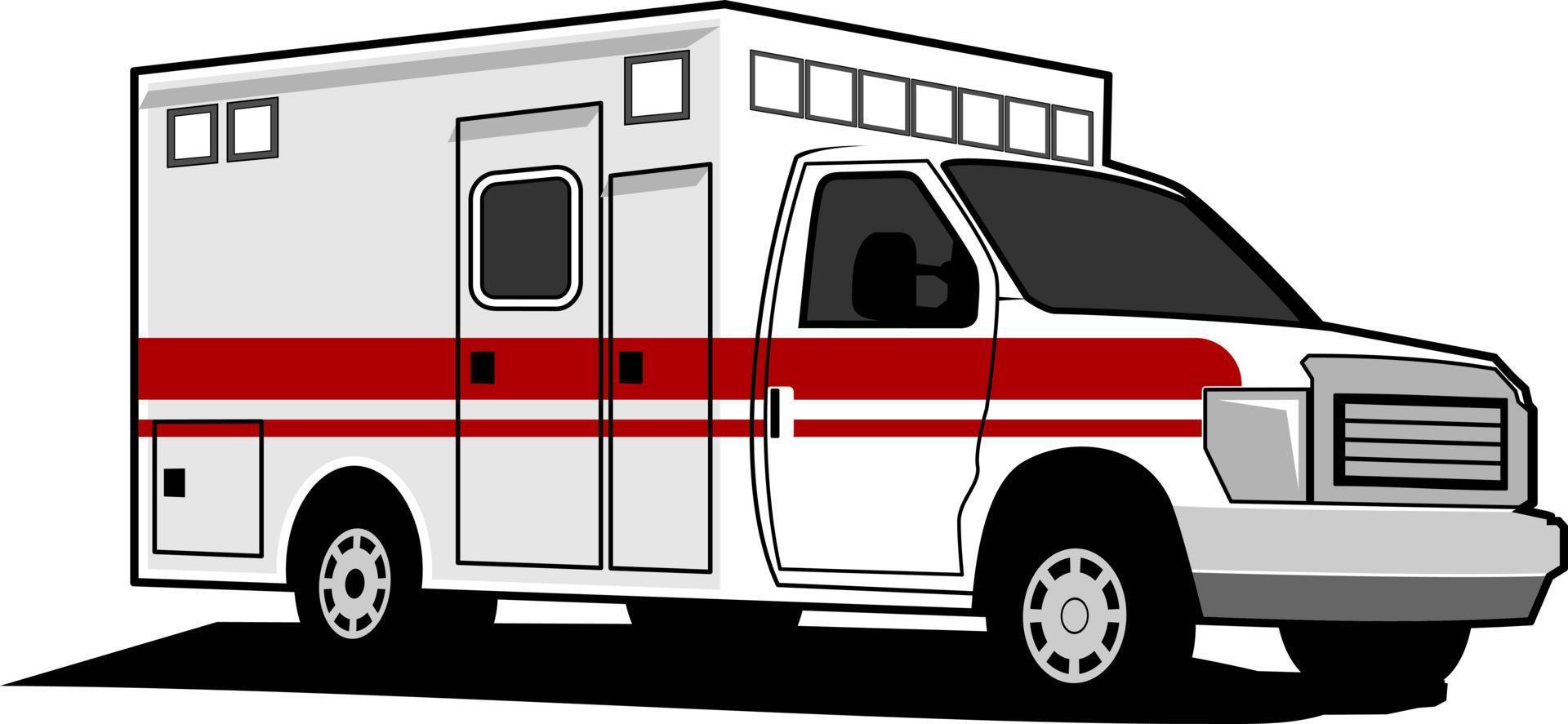 ambulancia coche diseño icono logo vector