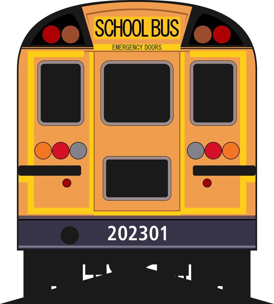 school bus design icon vector