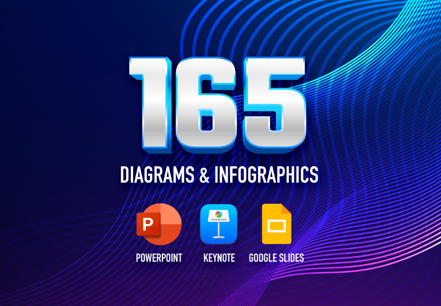 165 Presentation Templates, Infographics & Diagrams bundle