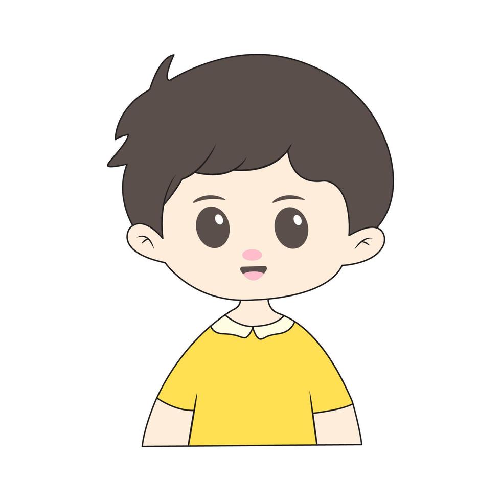 Cute chibi character with simple background 21635232 Vector Art at Vecteezy