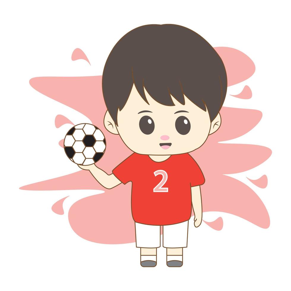 boy with his hobby with simple background vector