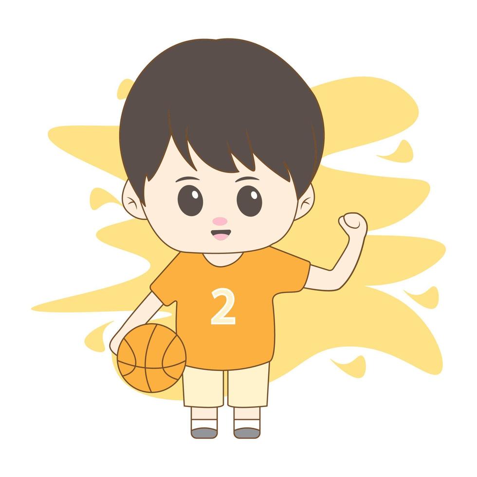 boy with his hobby with simple background vector