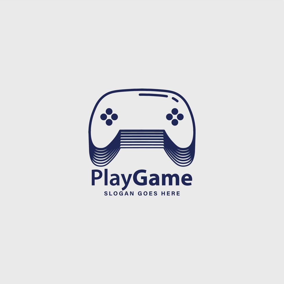 play game community brand logo simple design vector