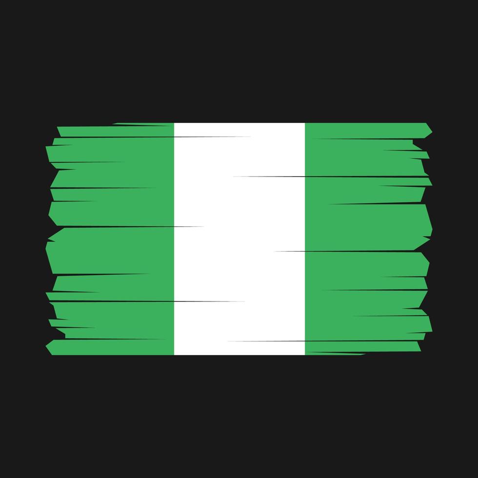 Nigeria Flag Vector Illustration