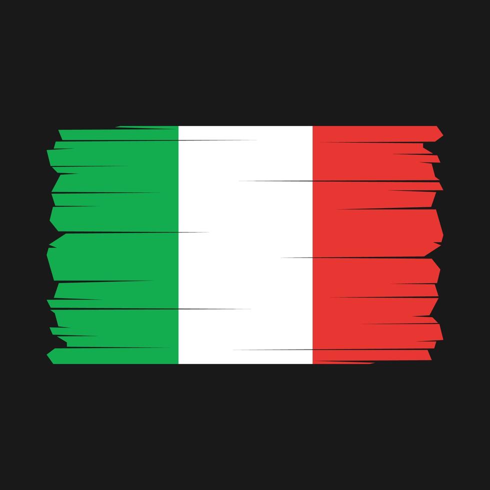 ilustración de vector de bandera de italia