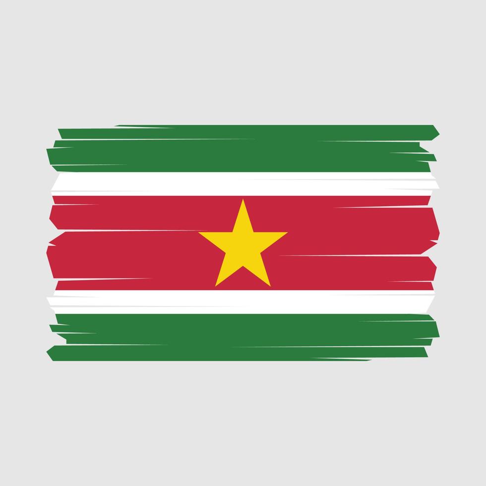 Suriname Flag Vector Illustration