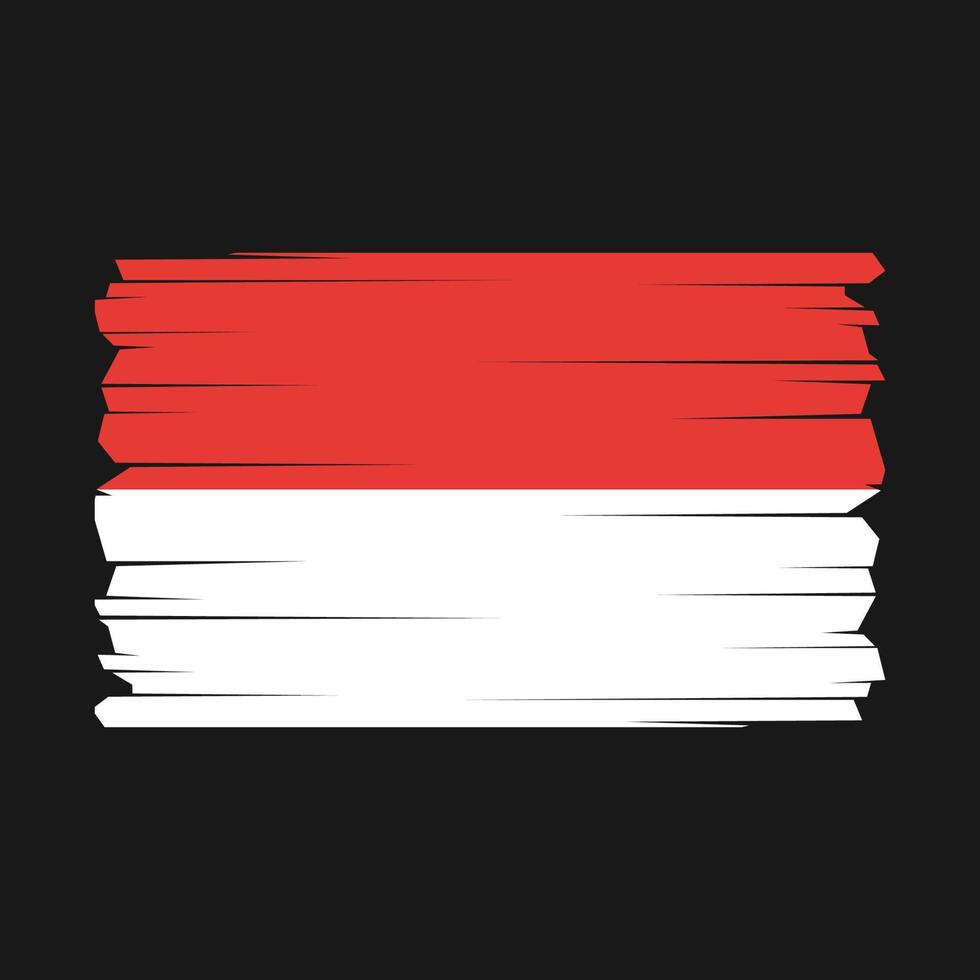 Indonesia Flag Vector Illustration