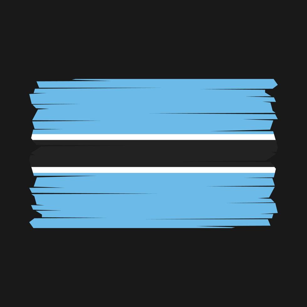 Botswana Flag Vector Illustration