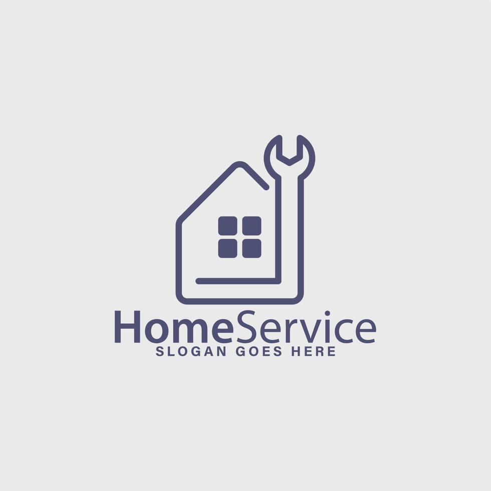 home service business logo simple modern idea vector