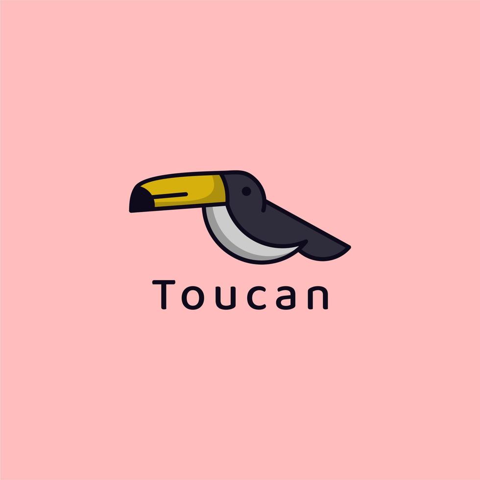 logotipo de pájaro tucán vector