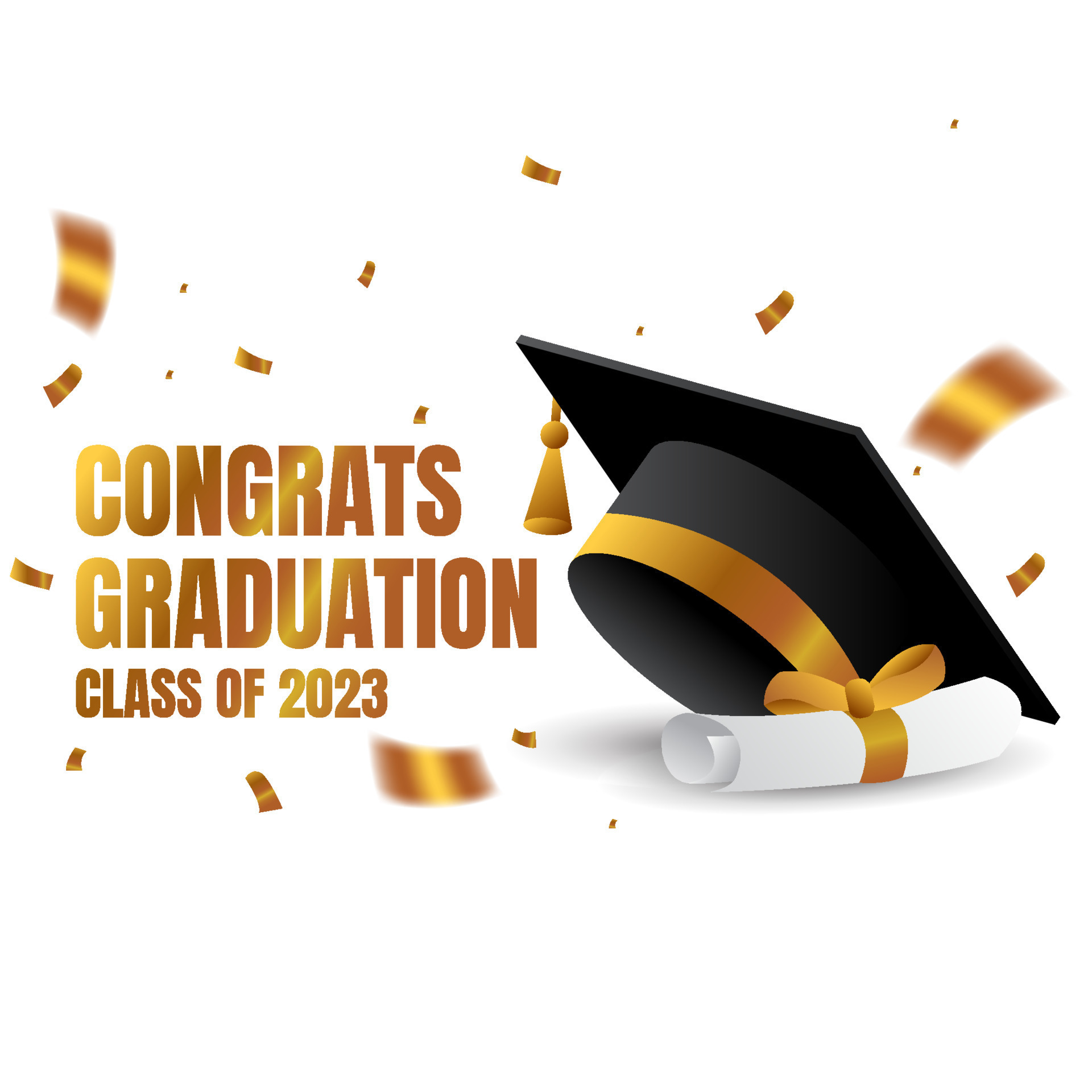 congrats graduation 2023 greeting card vector design. class of 2023. 21636091 Vector Art at Vecteezy