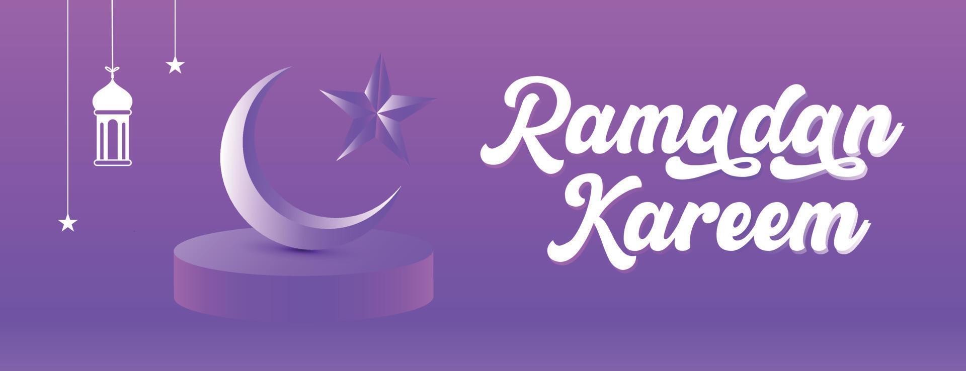 Ramadán tema saludos 3d deseos.ramadan cañón, ramadán Mubarak, feliz ramadán, vector