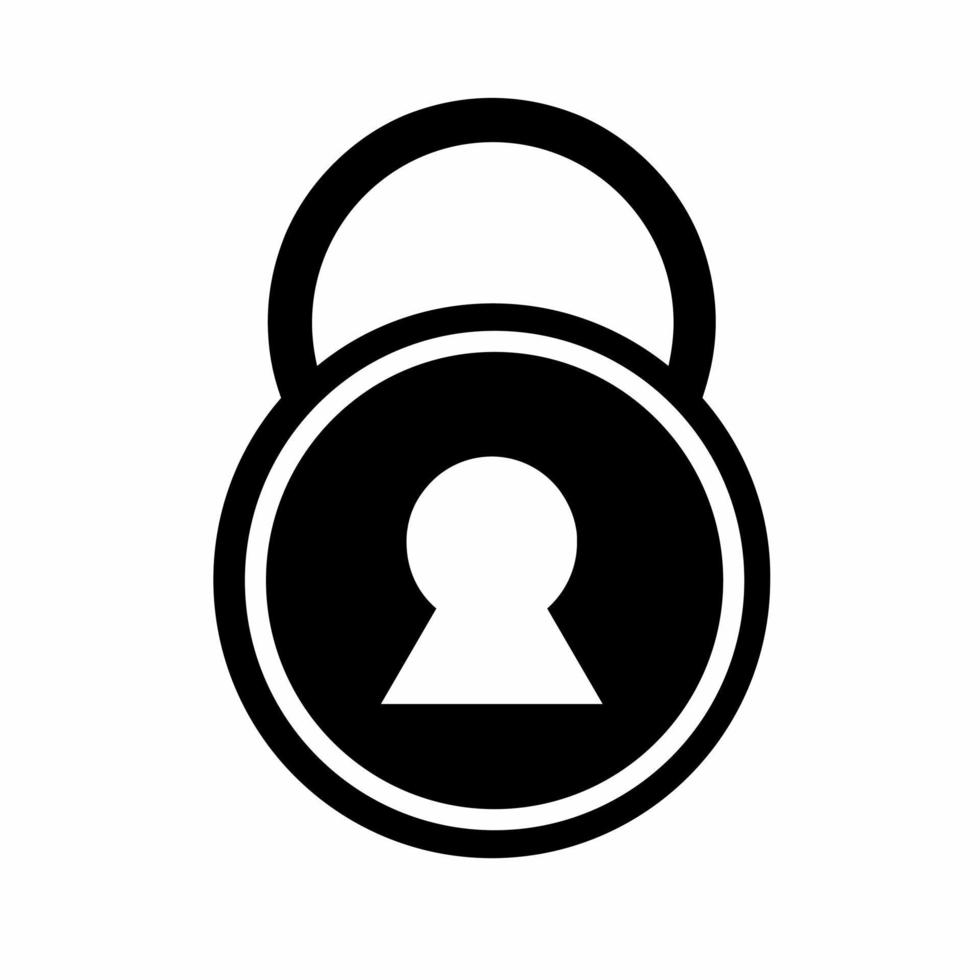Padlock, key icon template illustration. Design for business. Stock vector. vector