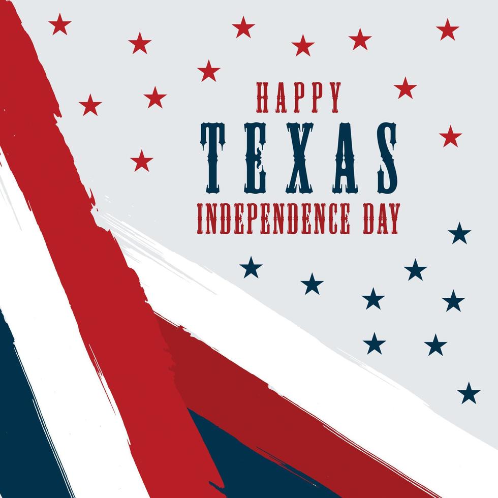 Texas Independence Day is the celebration of the adoption of the Texas, Lone Star Flag.Design for poster, card, banner, background.modern background vector illustration