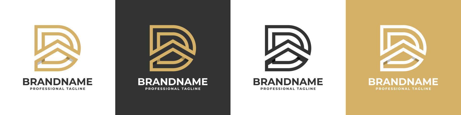 Letter D Home Logo, suitable for any business realted to home with D initial. vector