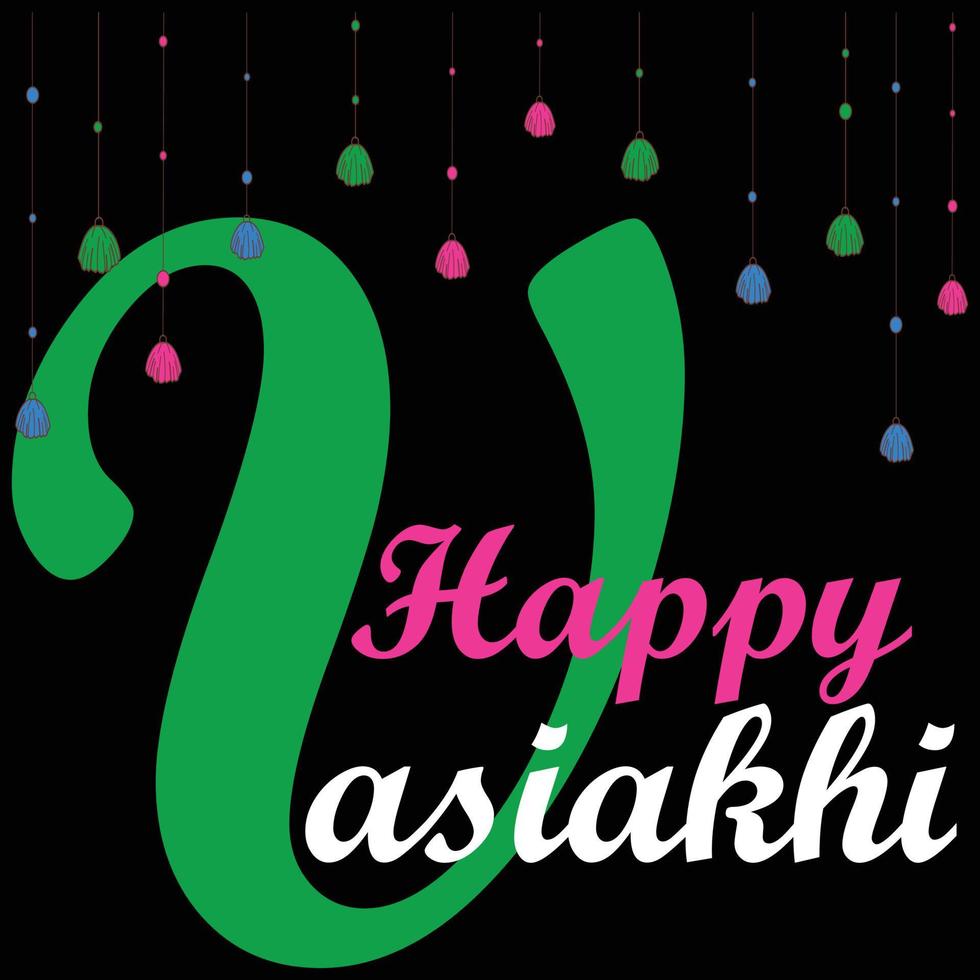 Happy Vasiakhi vector design