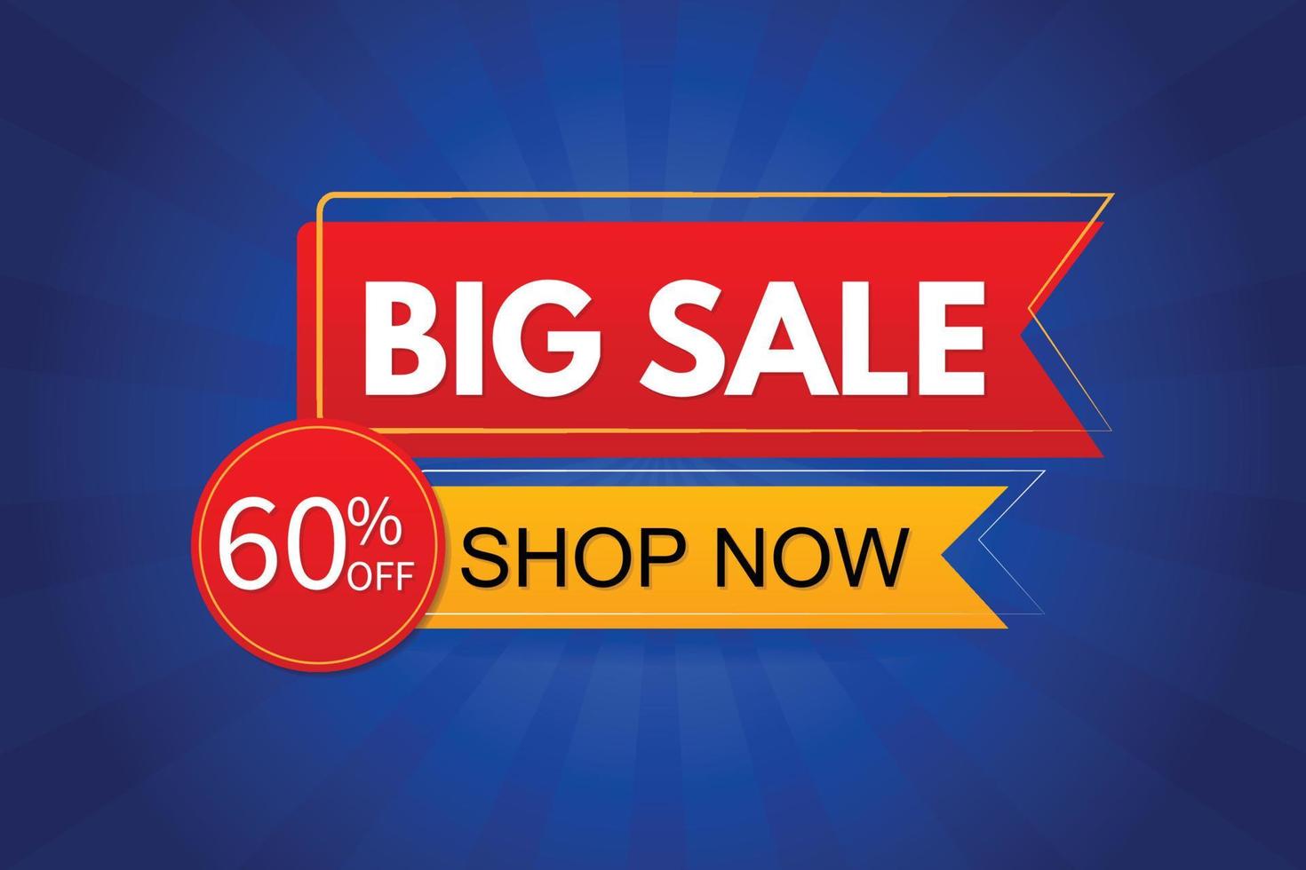 Big sale colorful banner design tamplate. vector