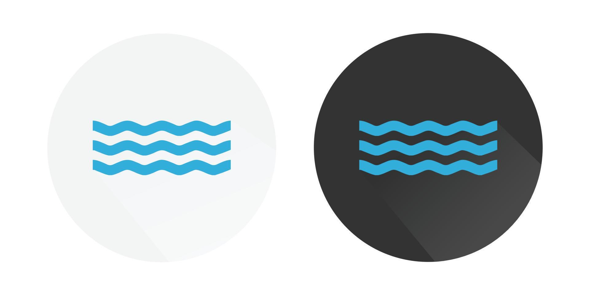 ola icono, agua símbolo icono, océano, mar ondas, agua olas icono, ola logo vistoso vector íconos