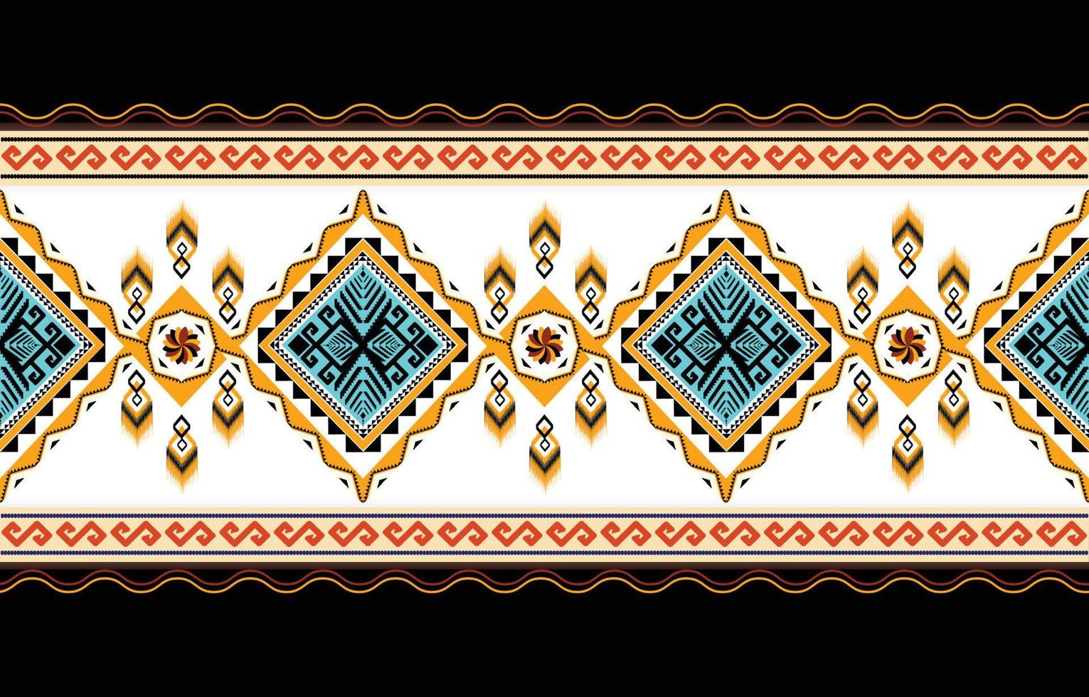 Ethnic geometric oriental and western pattern. American, Aztec,motif,tribal, textile pattern. design for fabric,curtain, background, carpet, wallpaper, clothing,wrapping,tile.textile Motif vector