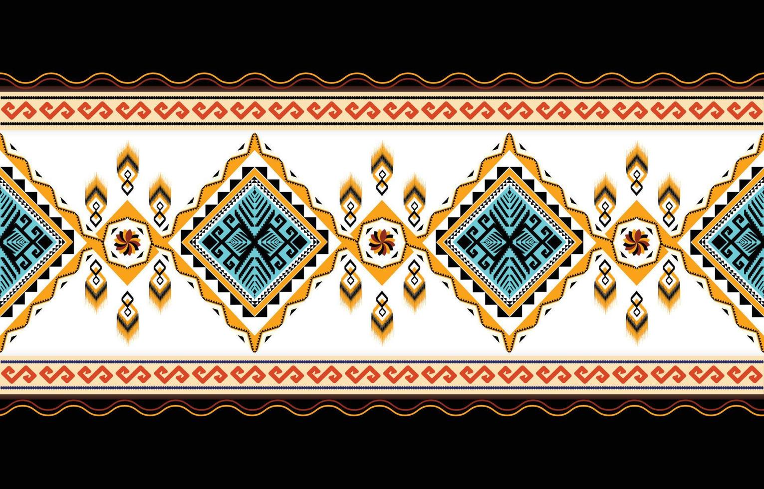 Ethnic geometric oriental and western pattern. American, Aztec,motif,tribal, textile pattern. design for fabric,curtain, background, carpet, wallpaper, clothing,wrapping,tile.textile Motif vector