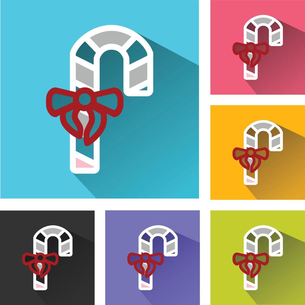 Christmas candy icon vector