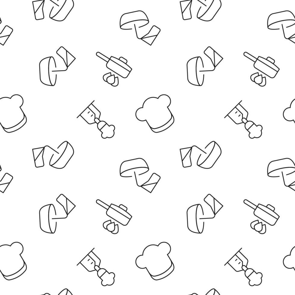 Seamless vector repeating pattern of cooking and culinary. It can be used for web sites, apps, clothes, covers, banners etc