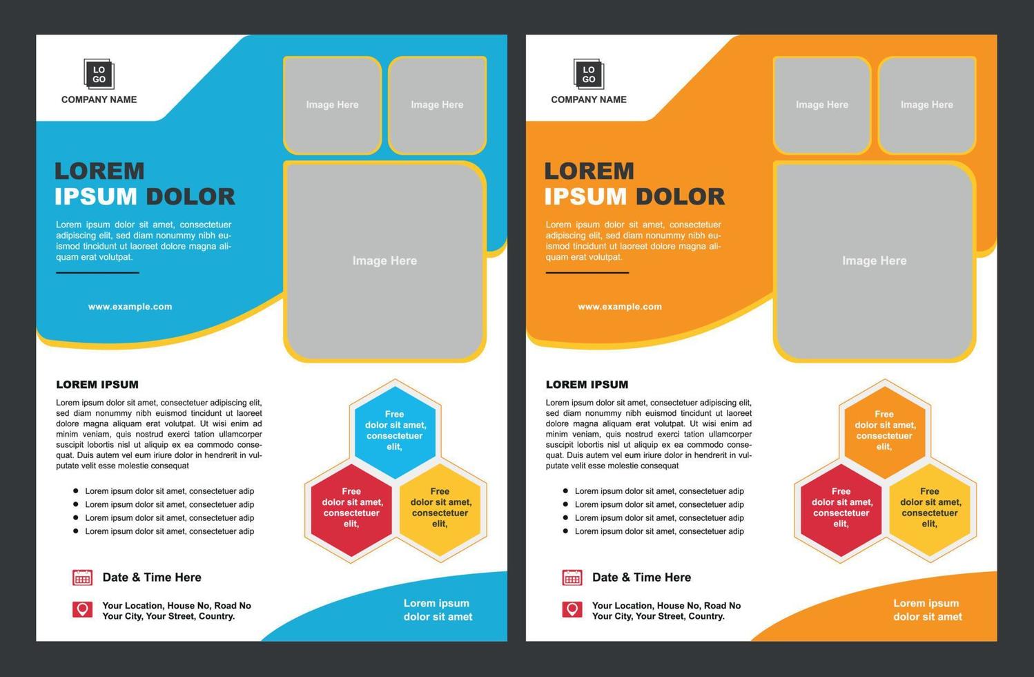 Creative Flyer Design Template for You vector