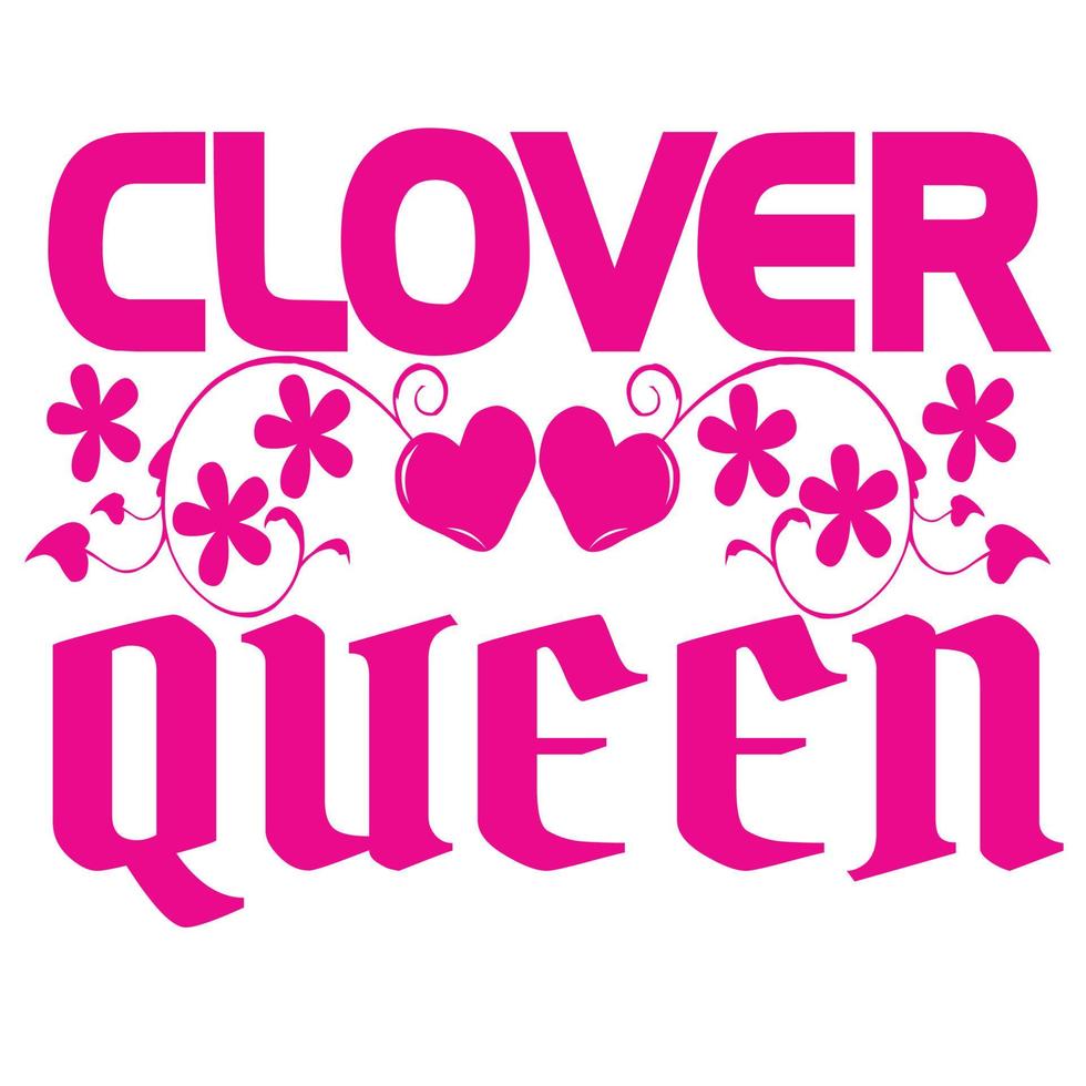 Clover Queen Design vector