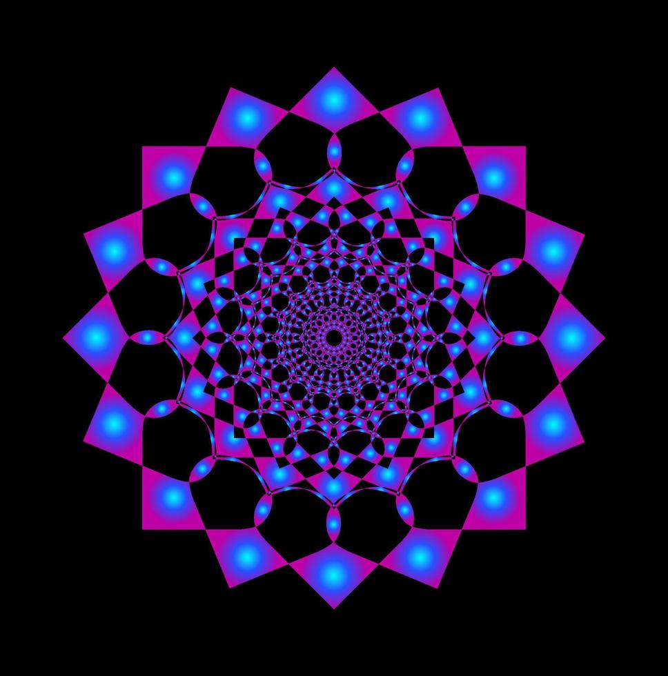 Zoomer design with a heart shape like a Kaleidoscope icon. vector