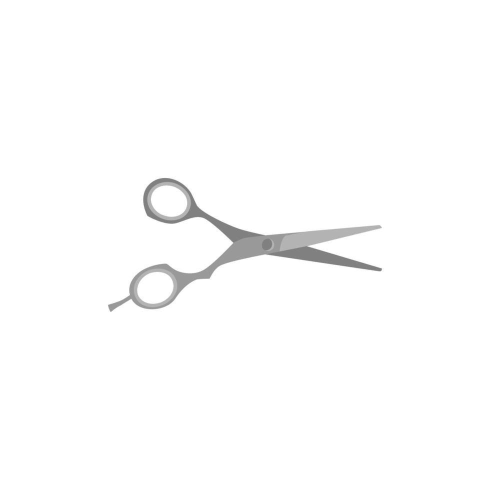 A pair of scissors with the word  hairdresser  on the bottom. vector