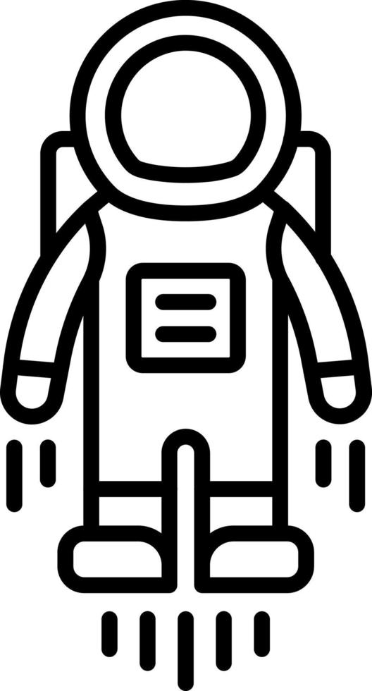 Astronaut Flying Icon Style vector