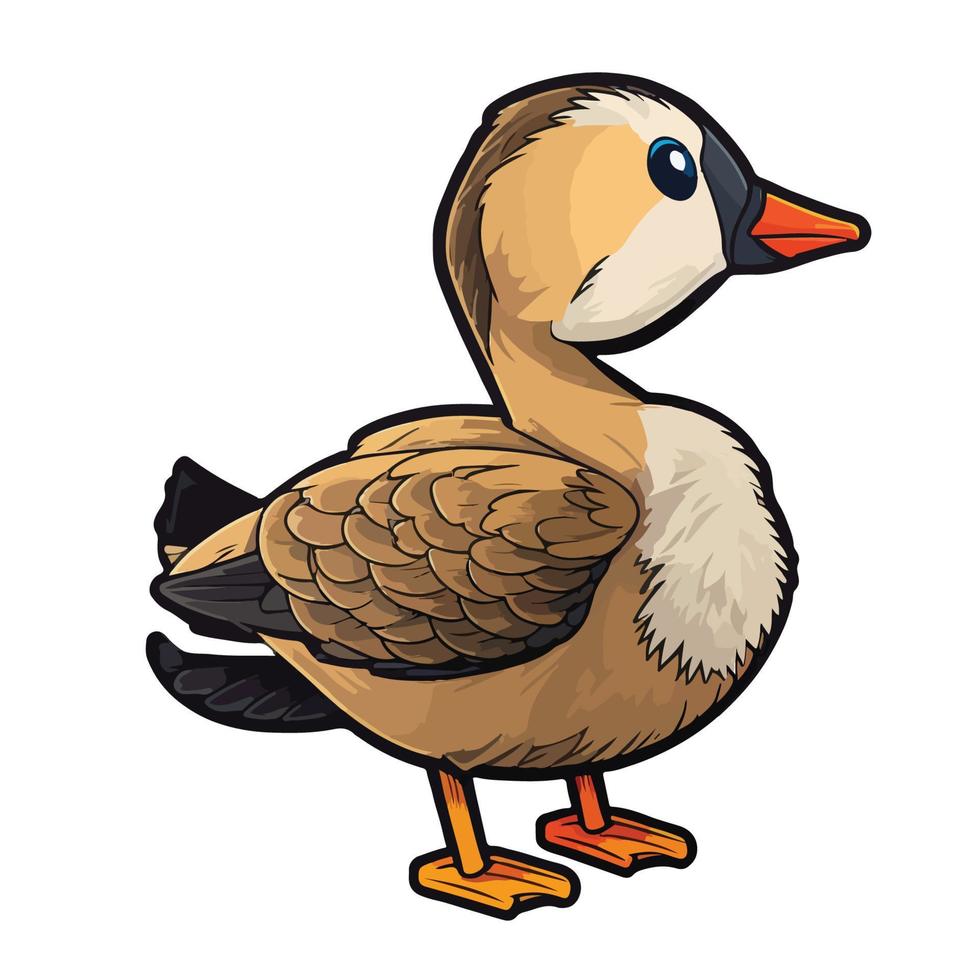 cute goose cartoon style 21638269 Vector Art at Vecteezy