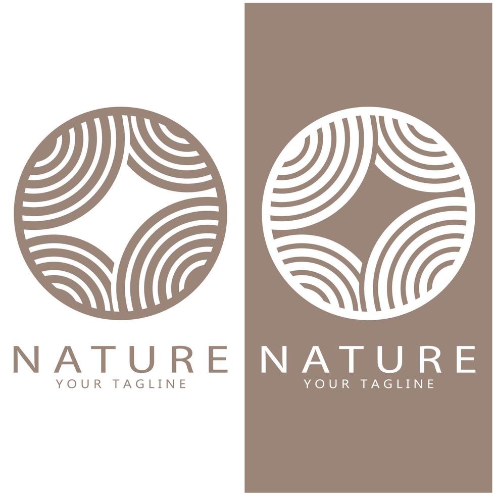 naturaleza vector logo. con árboles, ríos, mares, montañas, negocio emblemas, viaje insignias, ,ecológico salud