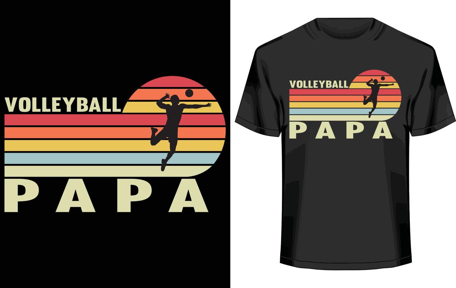 Volleyball T-shirt Design vector