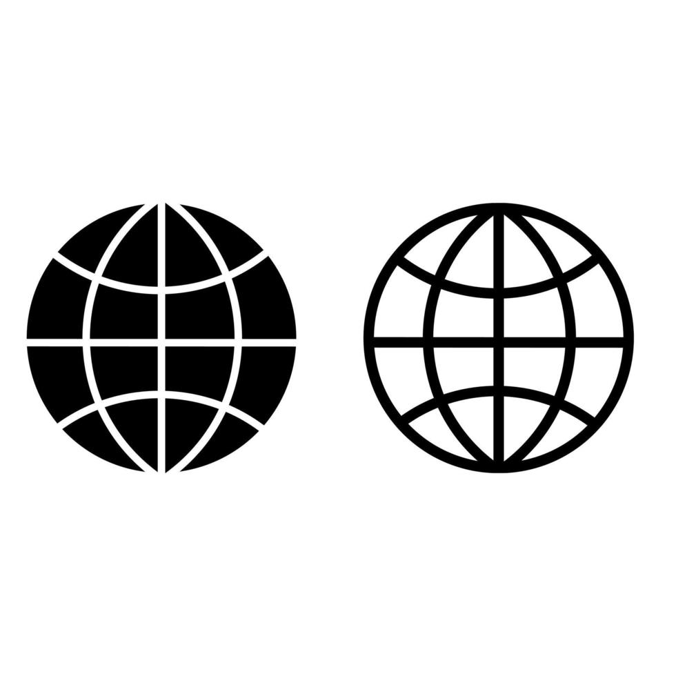 Internet  Vector Icon. World Wide Web illustration sign, web site Symbol.