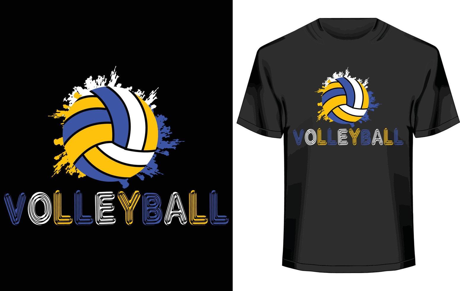 Volleyball T-shirt Design vector