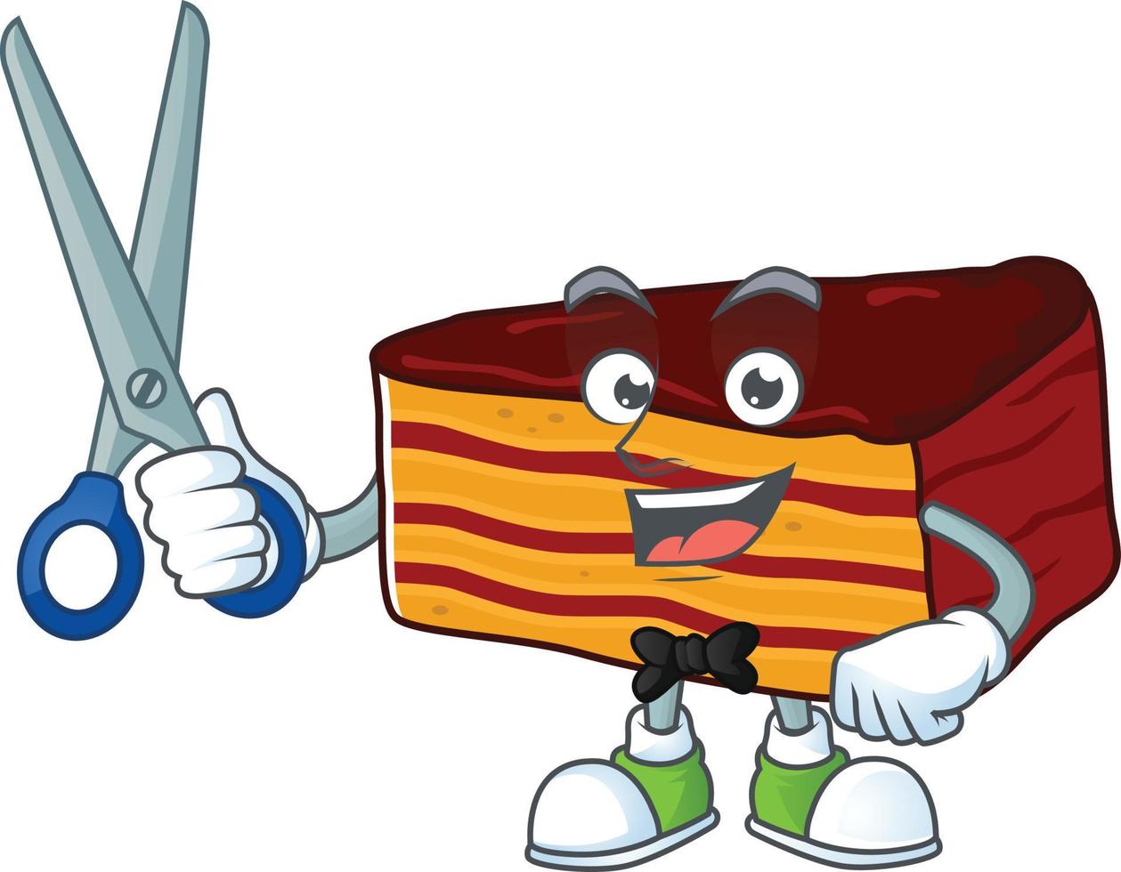 Dobos torte Cartoon character vector