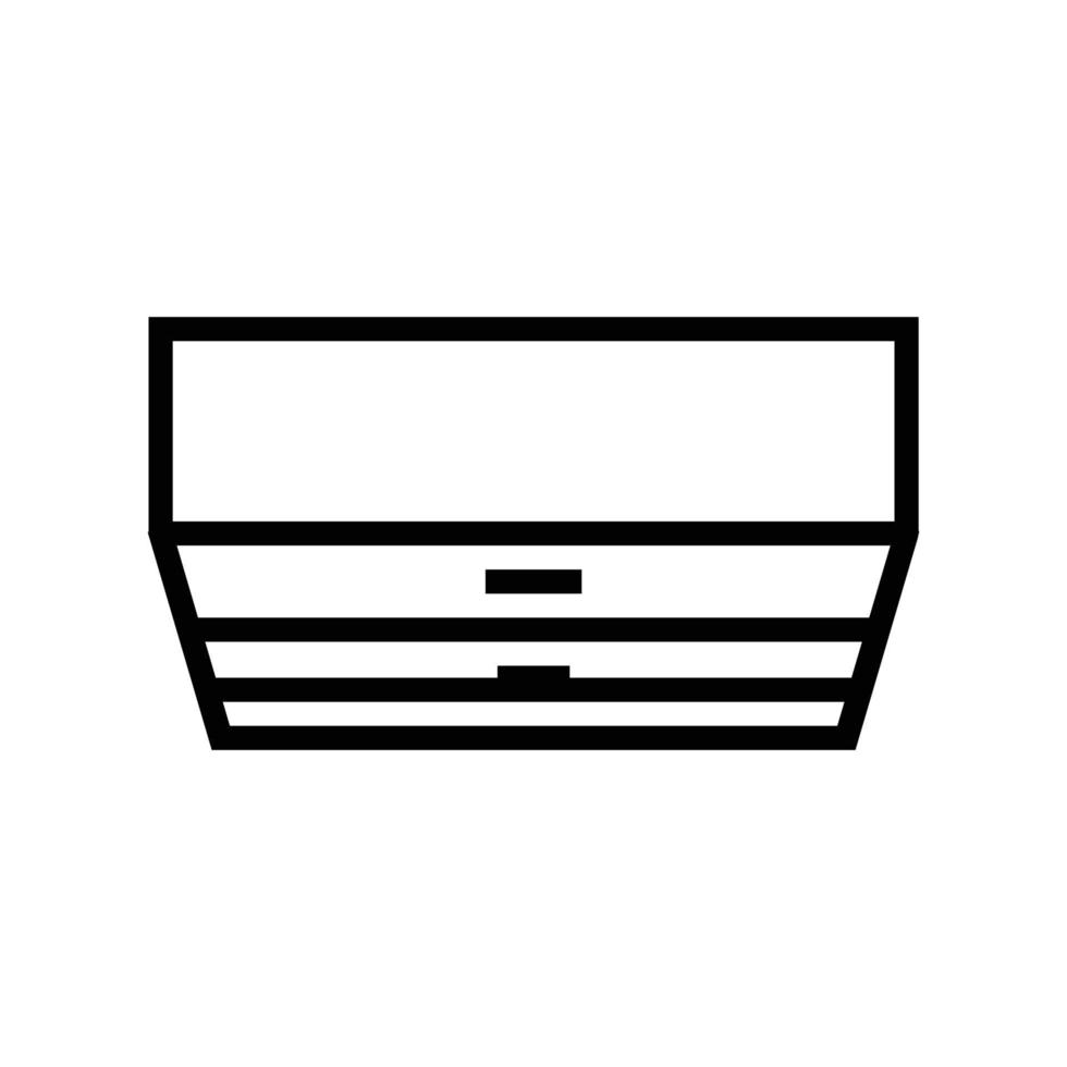 chest of drawers top view line icon vector illustration