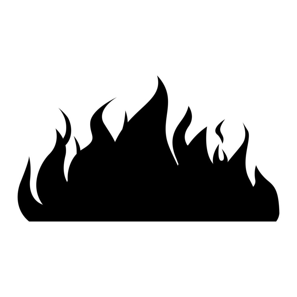 Fire icon vector. Flame illustration sign. firefighters symbol or logo. vector