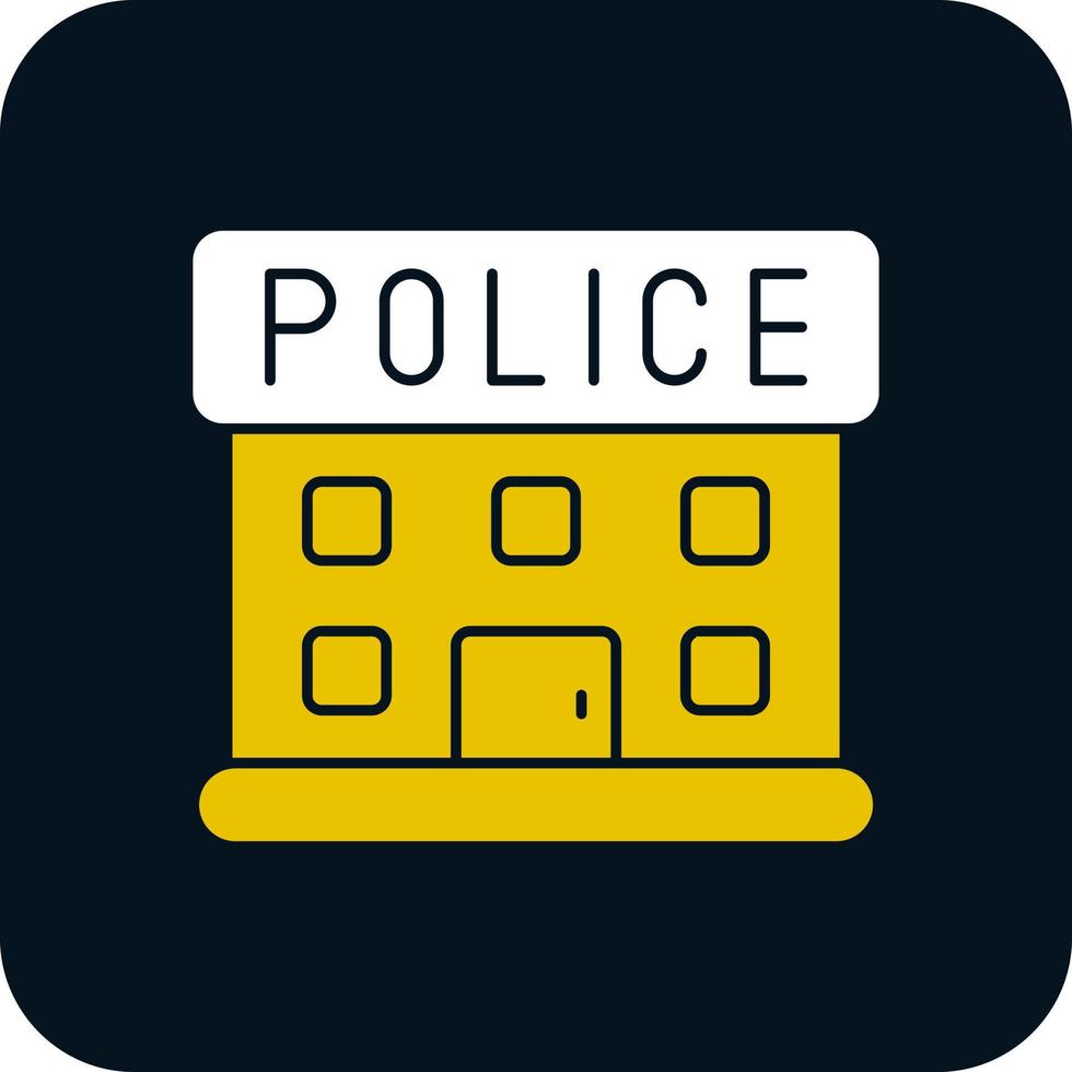 diseño de icono de vector de estación de policía