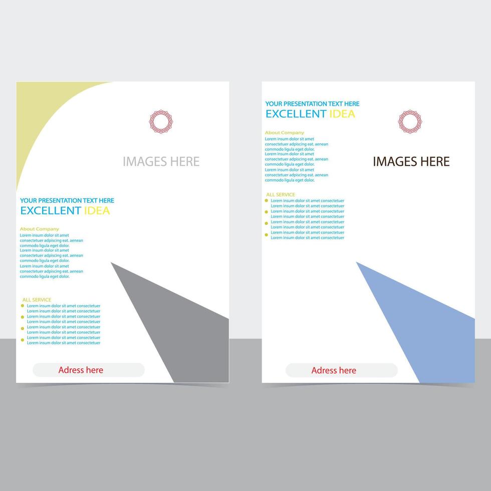 Professional Business flyer template pro vector