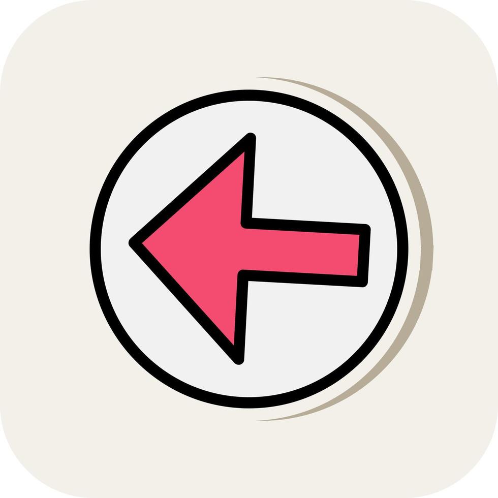 Arrow Alt Circle Left Vector Icon Design