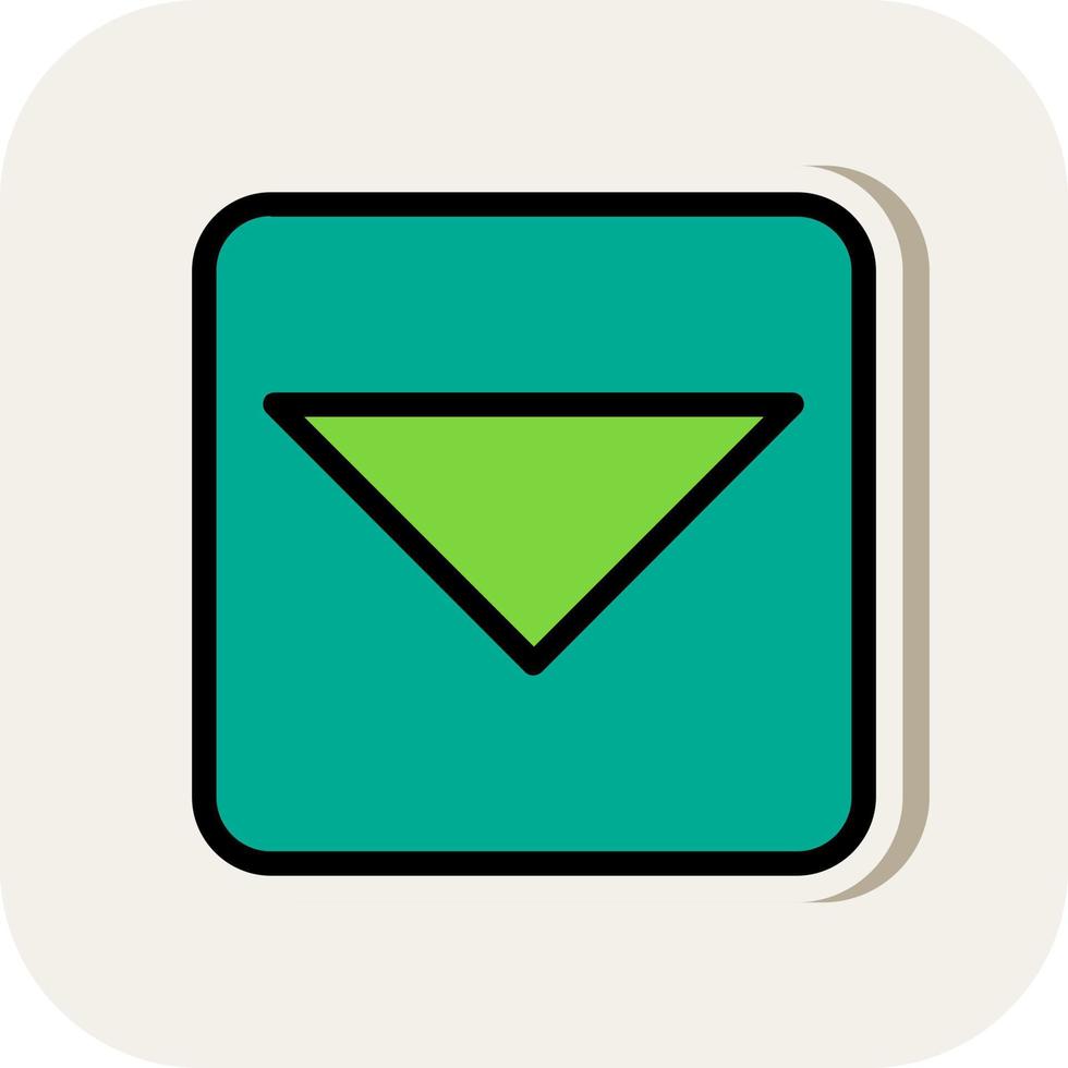 Caret Square Down Vector Icon Design