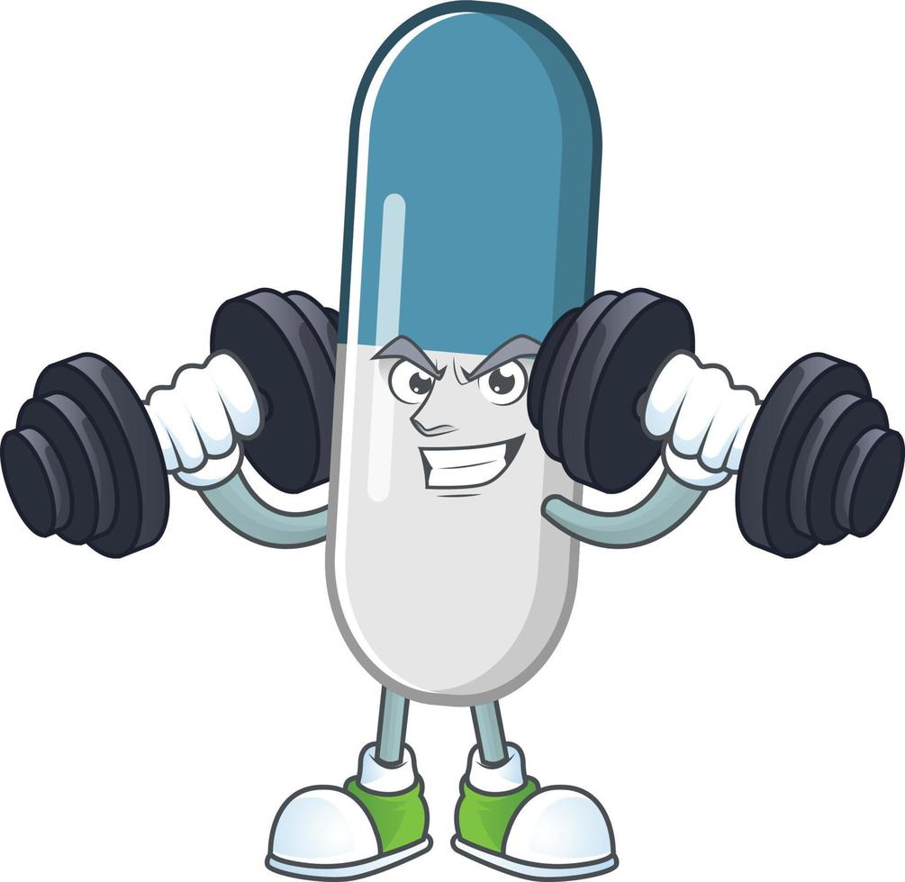 vitamina pastillas dibujos animados personaje vector
